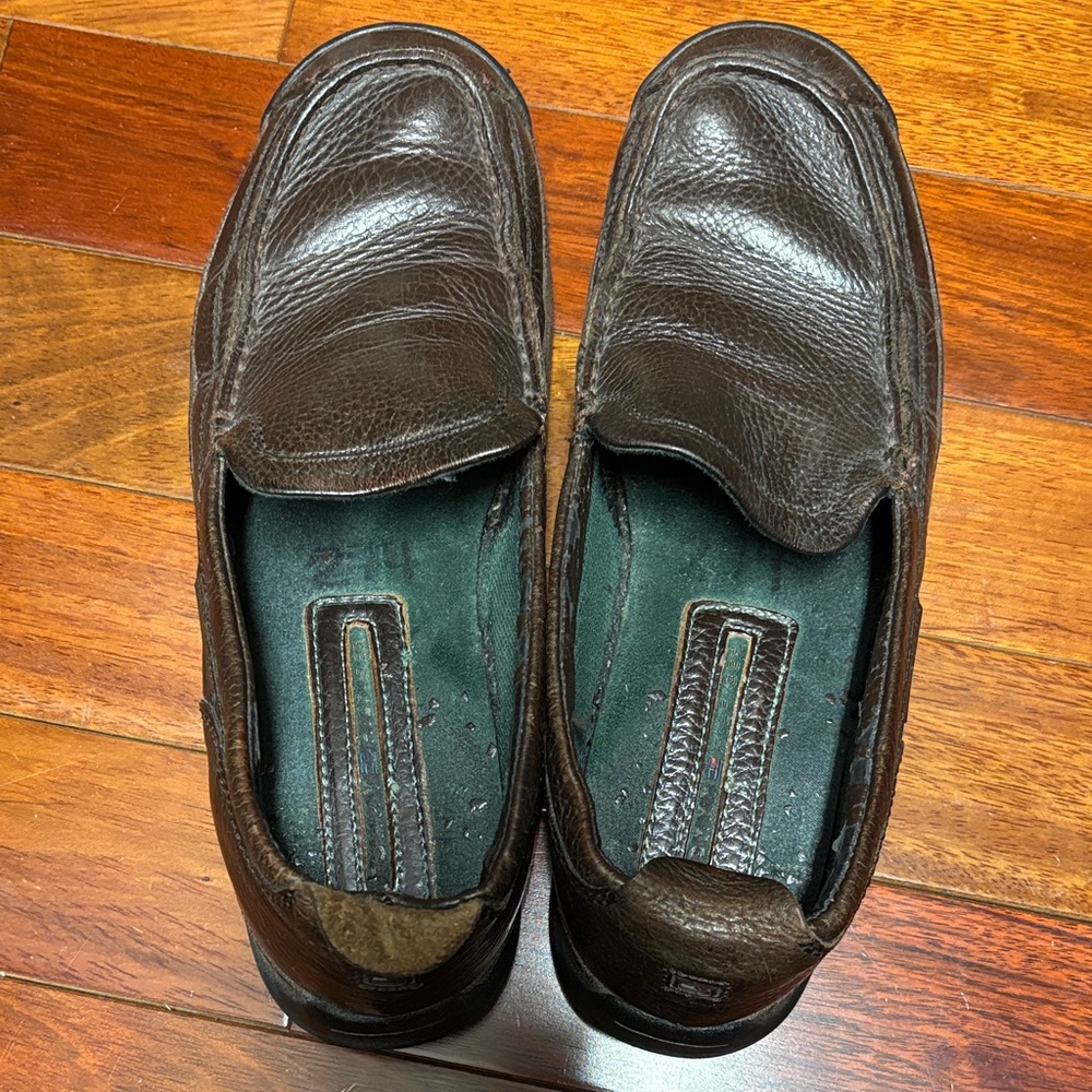 Tommy Hilfiger Dark Brown Leather Loafers